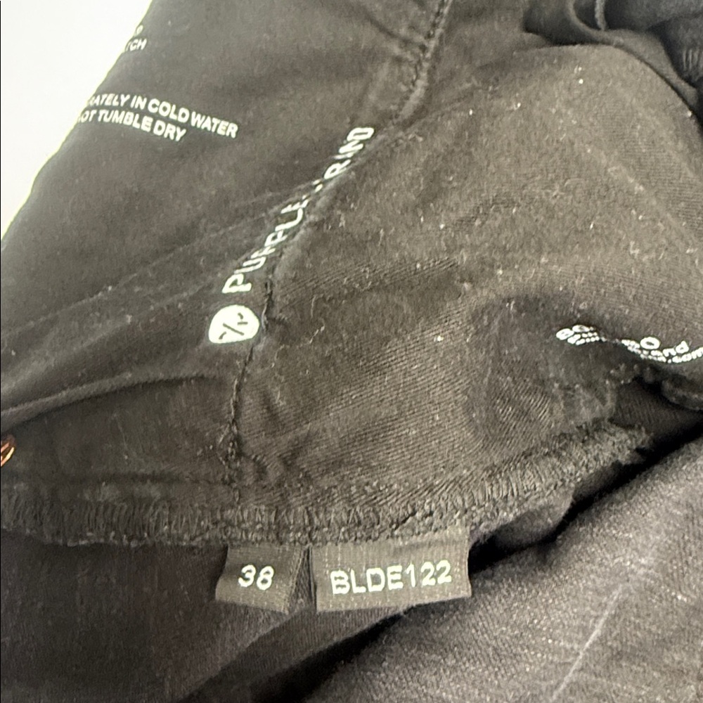 Purple Brand Black Jeans sz 38 - Picture 11 of 11